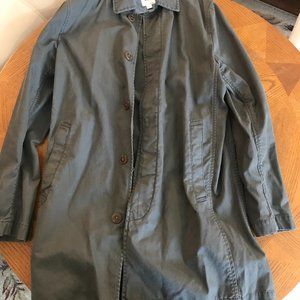 Gap grey longtail lightweight cotton jacket small